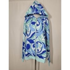 Hill House The Allie Zip-up Hoodie Ocean Kaleidoscope Size Medium