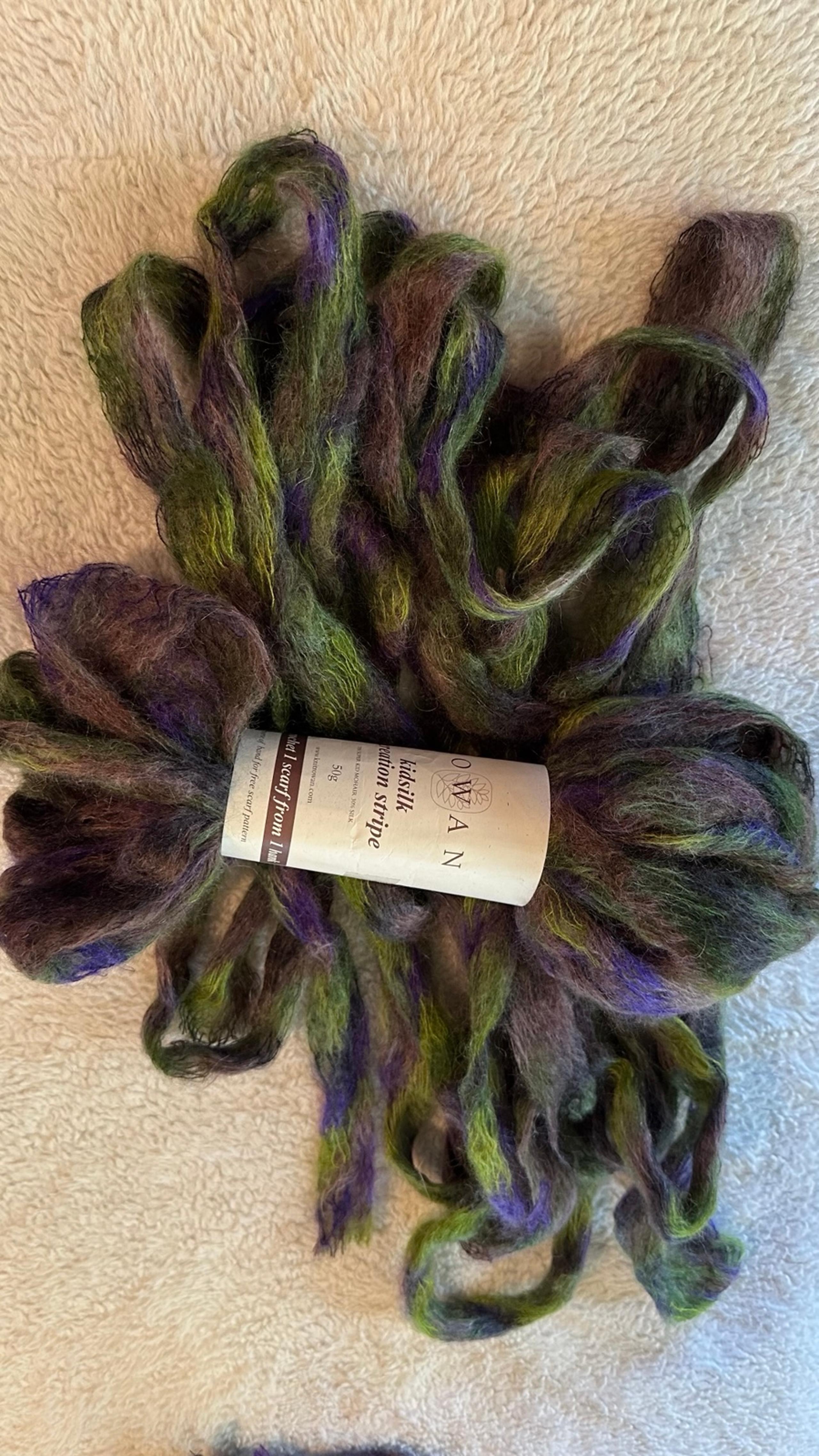Rowan Kidsilk Creation Stripes Scarf Pattern Inc 11yds Self Striping Yarn EACH!