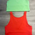 Lululemon Power Pivot cropped Tank Top Lot Of 2 Green And Red Size 10