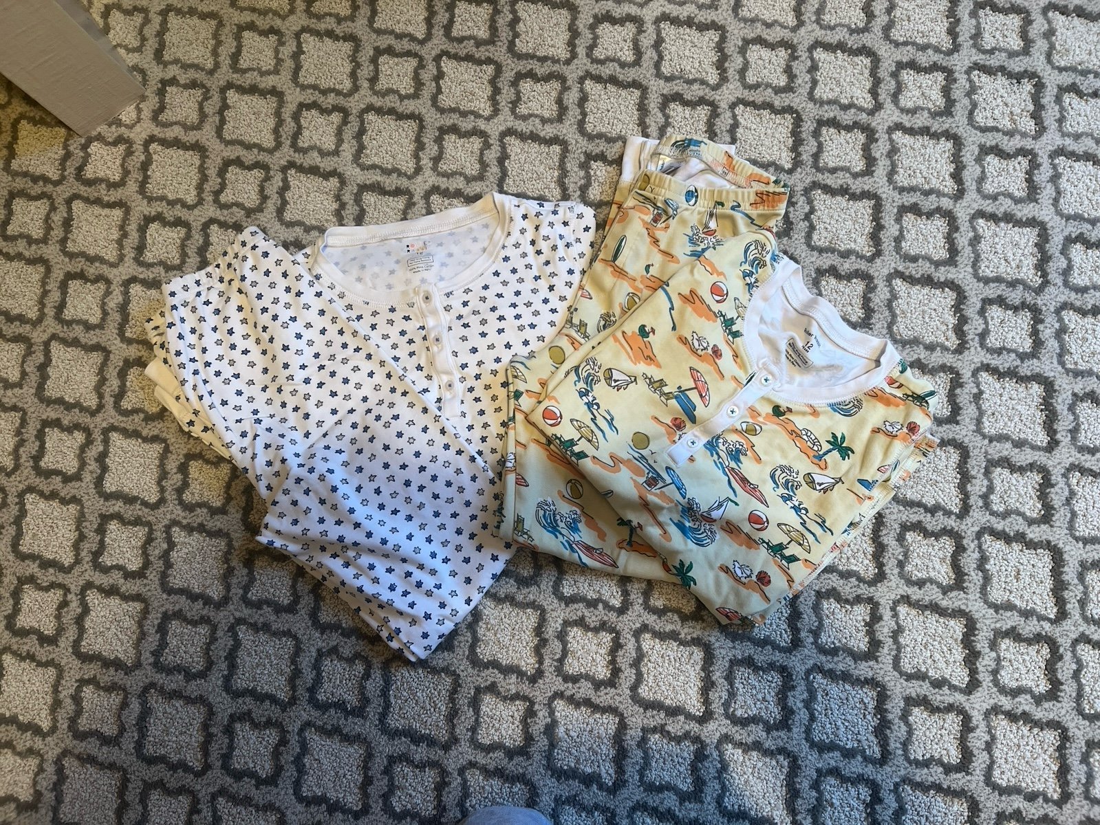 Two Pairs of Roller Rabbit Pajamas Size 12