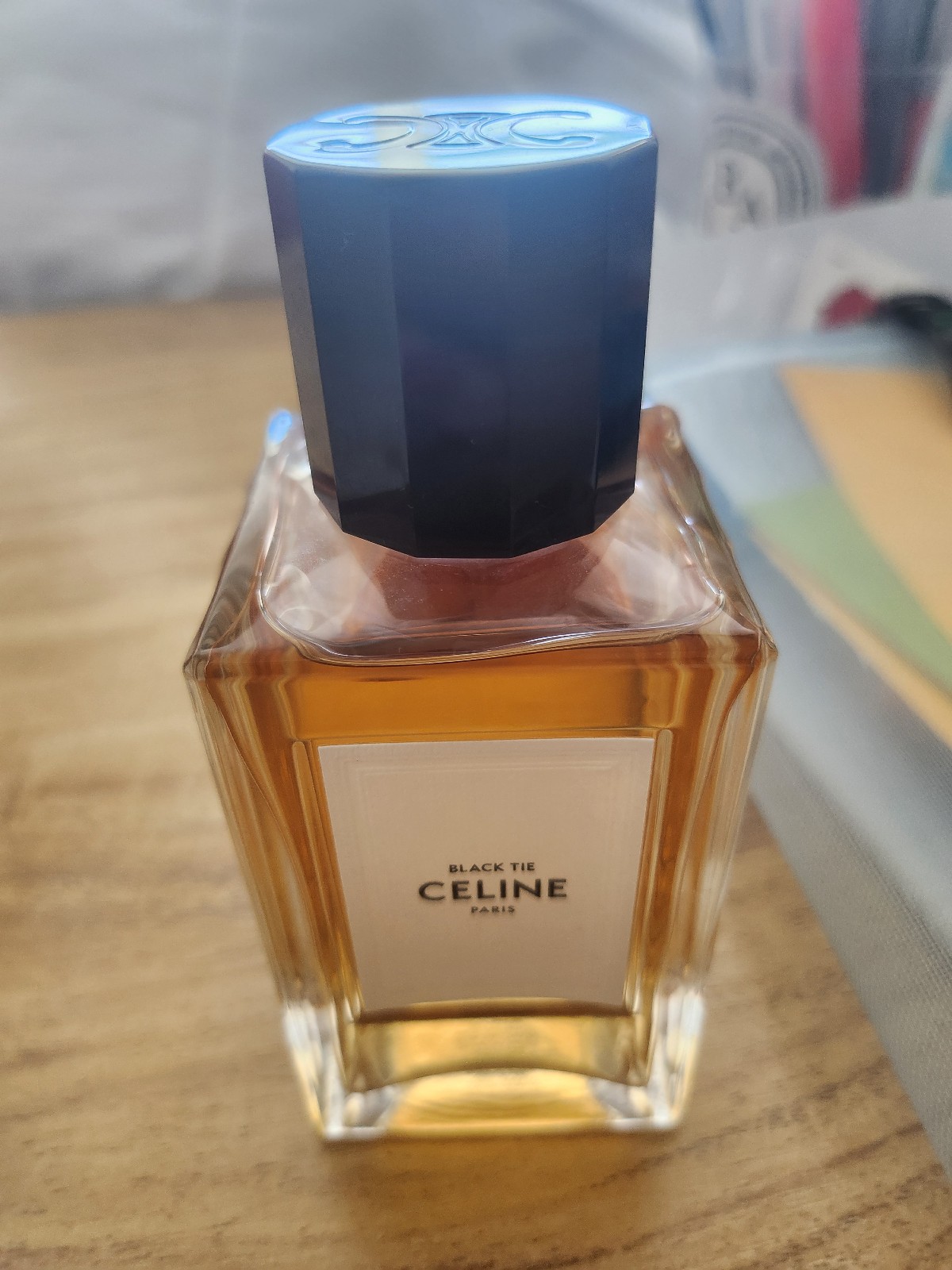 Celine black tie perfume