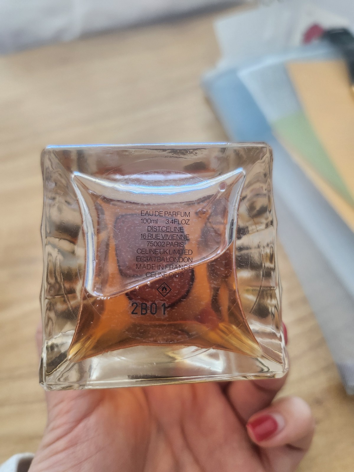 Celine black tie perfume