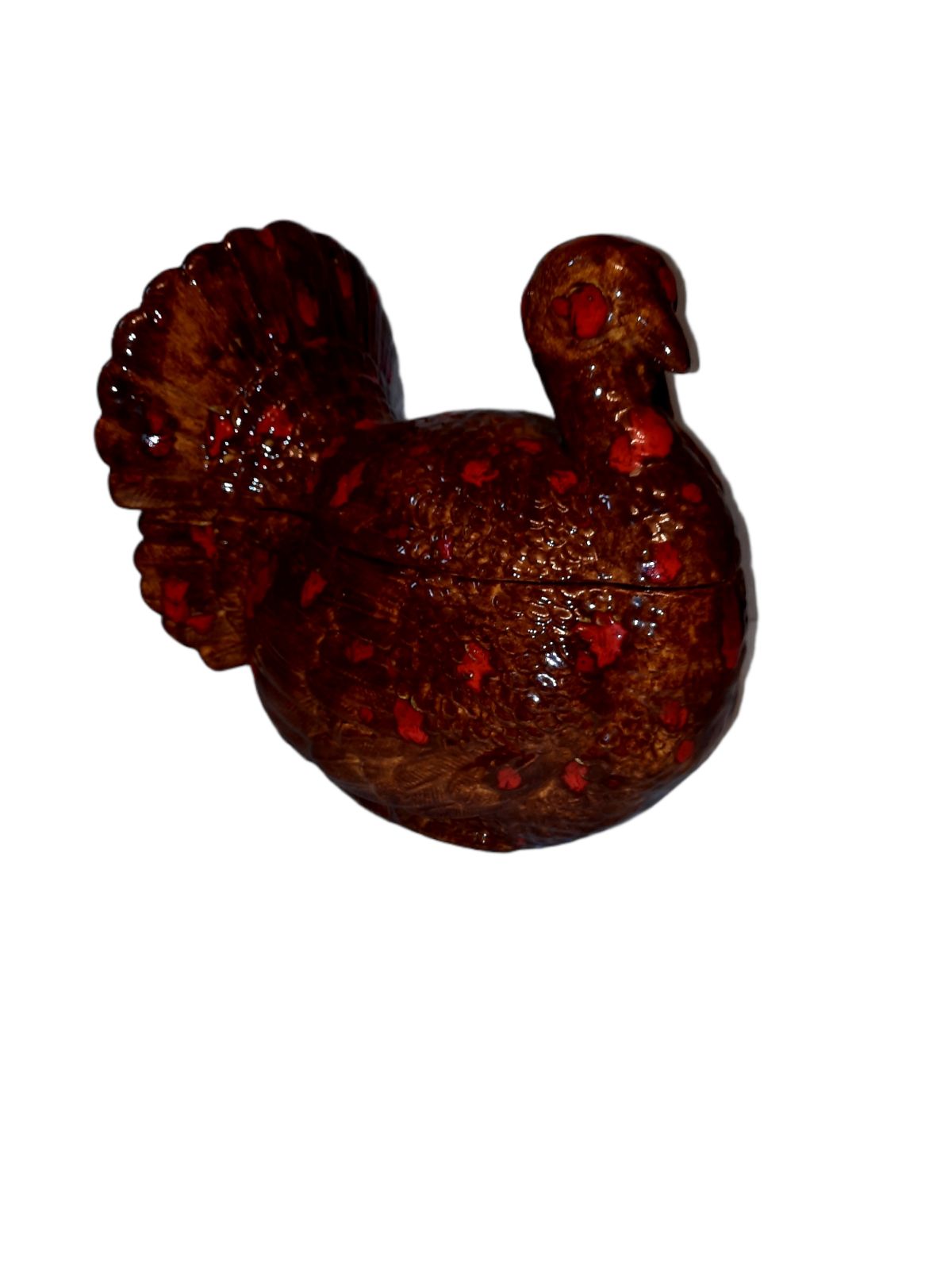 Vintage Ceramic Turkey Platter Candy Dis