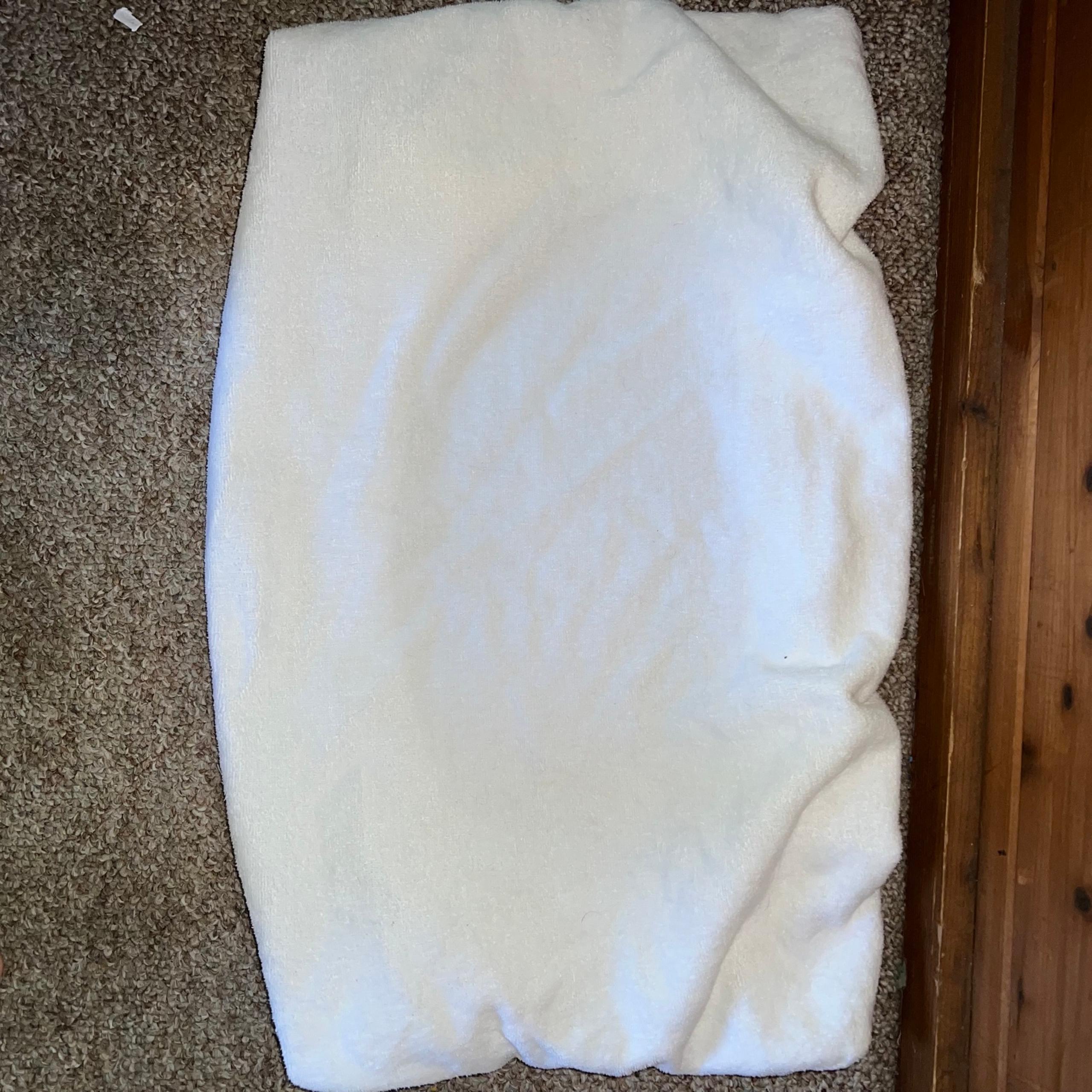 Pottery Barn Kids White Terry Cloth Changing Pad Cover