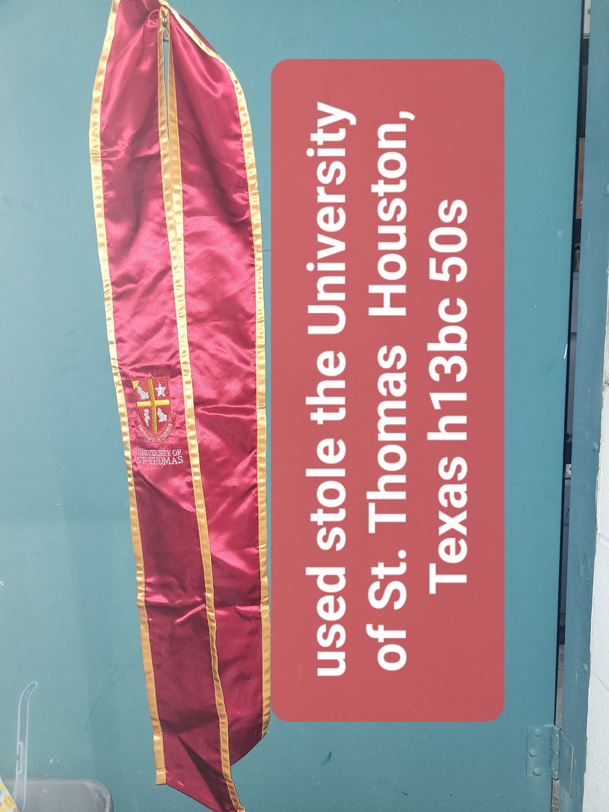 used stole the University of St. Thomas Houston, Texas h13bc 50s