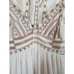 Free People Sacred Geometry Romantic Boho Embroidered White Maxi Dress, Size 0