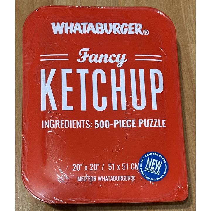 Whataburger Fancy Ketchup Puzzle 500-Piece Puzzle by Blue Star Press - IN STOCK!