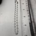 Vintage Sterling Diamond Cut Silver Evil eye design Anklet Bracelet