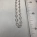 Vintage Sterling Diamond Cut Silver Evil eye design Anklet Bracelet