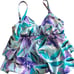 Miraclesuit Sheridan One Piece Swimsuit Sz. 12 Tiered Ruffles Take 10 Pounds Off