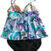 Miraclesuit Sheridan One Piece Swimsuit Sz. 12 Tiered Ruffles Take 10 Pounds Off