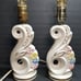Amazing Pair Of Vintage Mid Century Ceramic Lamps!