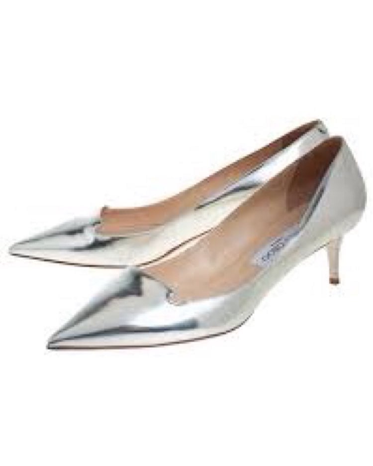 new immy choo silver allure pumps