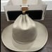 Vintage 1940s Stetson JC Penney Co Marathon Gray Felt Fedora Sz 6 7/8 Or 21 5/8”