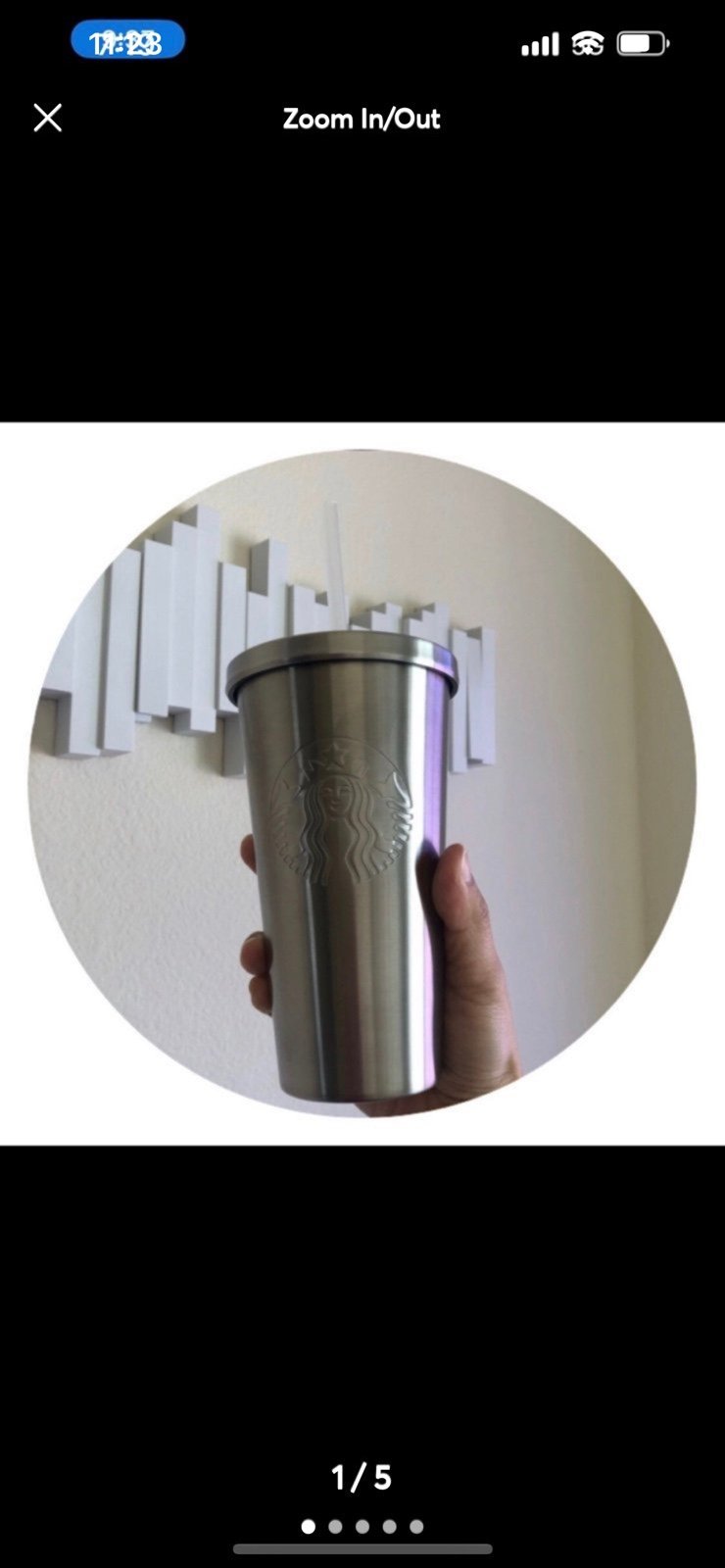 New STARBUCKS Matte Silver Tumbler