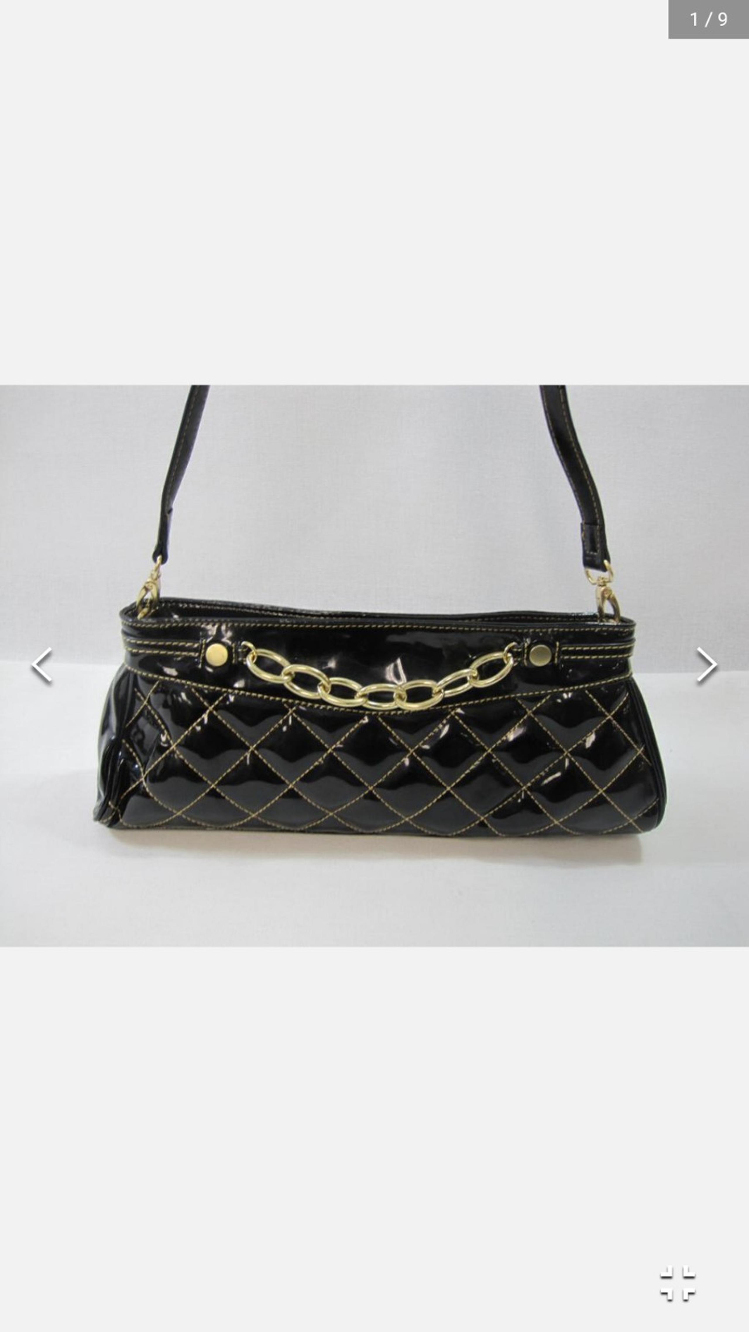 Maxx New York black Patent Quilted clutch