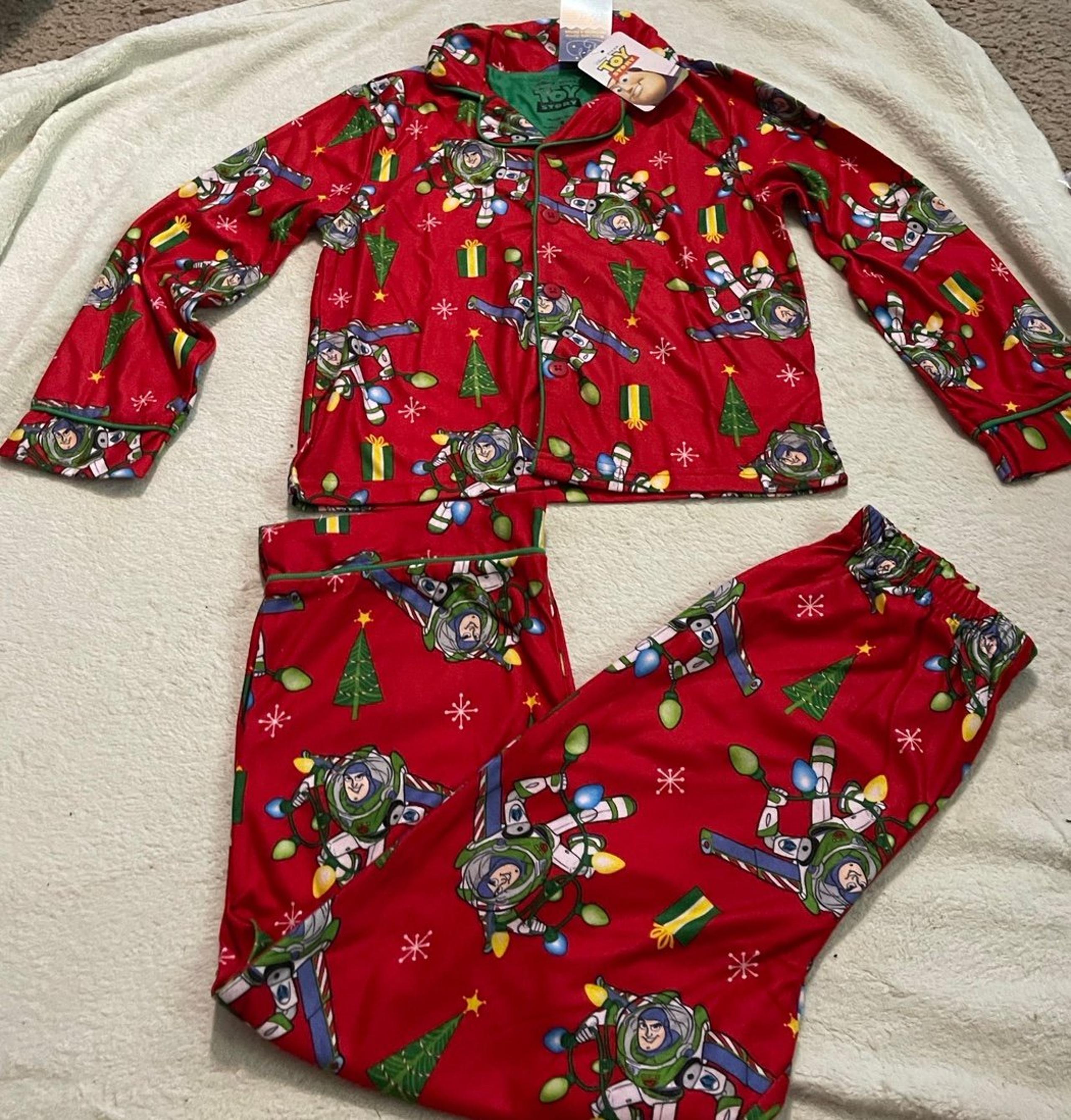 Christmas Buzz  Light year Toy Story Pajamas 2 piece size 8