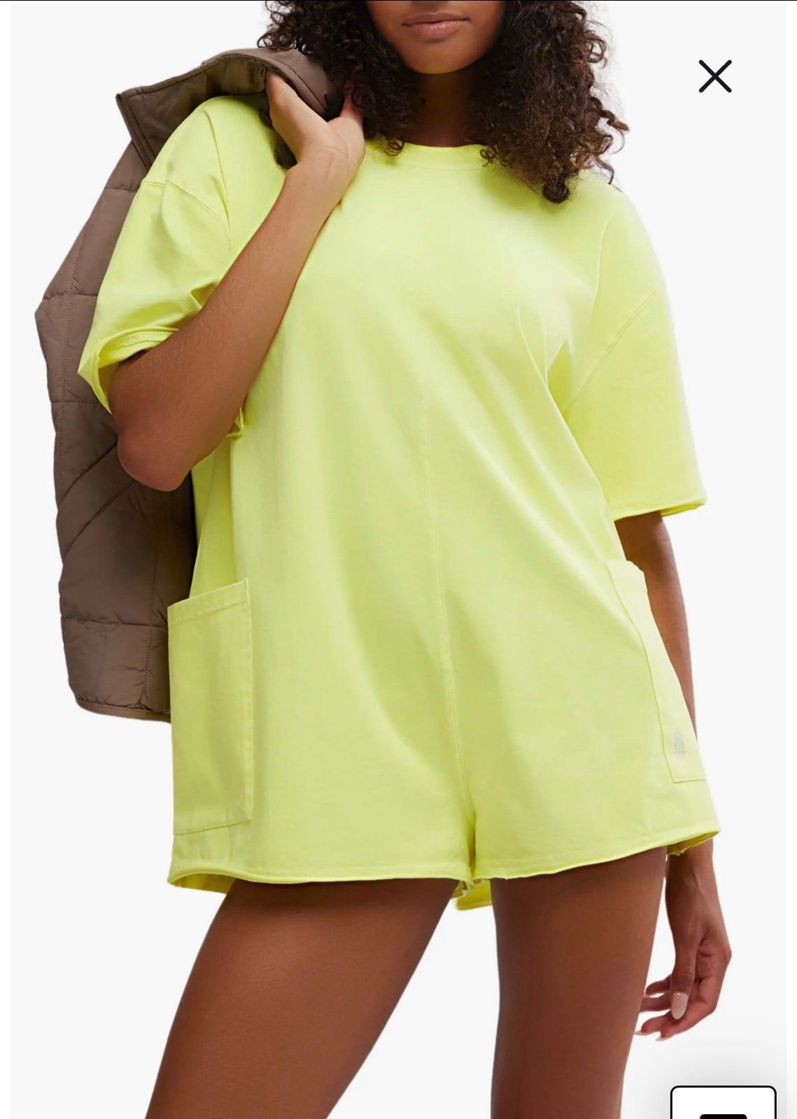 Free People Hot Shot Tee Romper