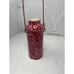 Patchwork Pitcher Vintage Cottage Core Russ Red Pottery Spongeware Watering Can