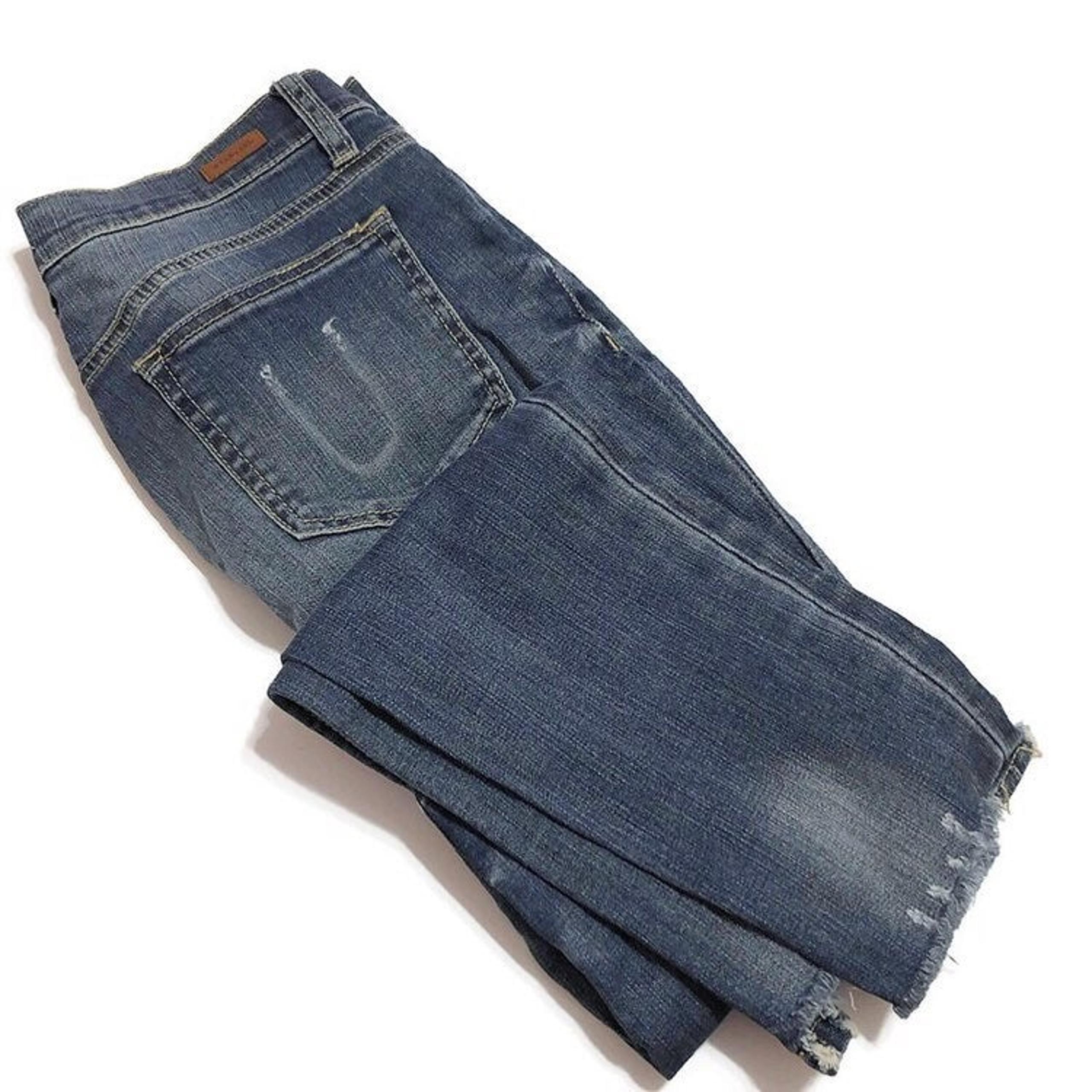 Sneak Peek Slit Knee Denim Skinny Jeans