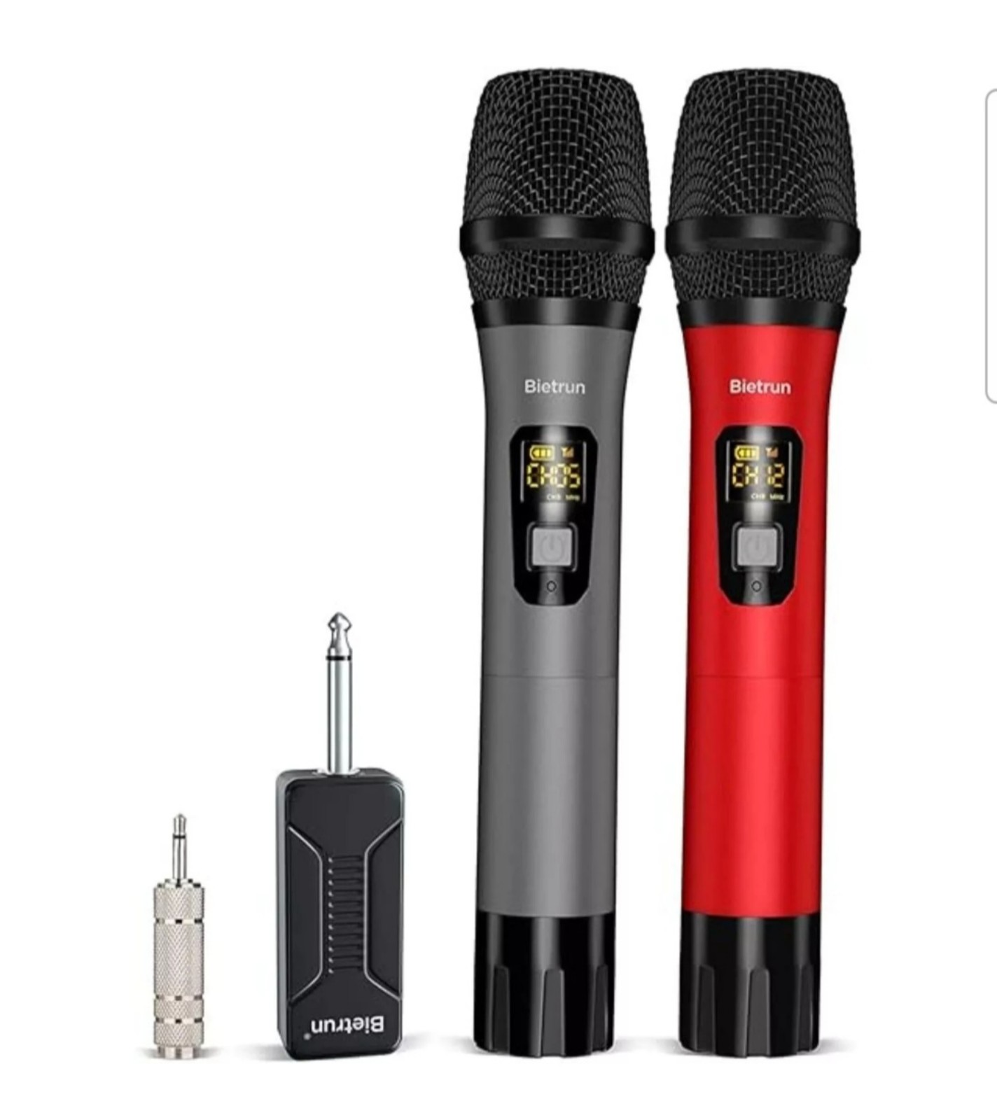 Bietrun WXM02 UHF Dual Wireless Microphone System