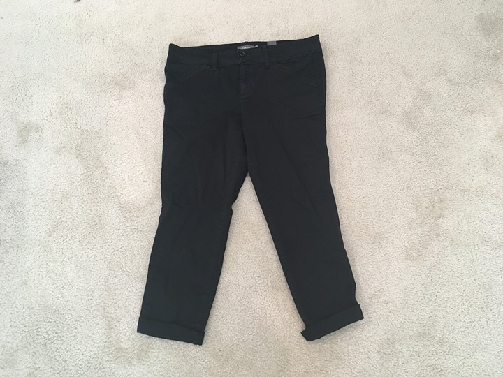 Torrid Feel The Fit Black Twill Aviator Crop Pants, Plus Size 16 NEW