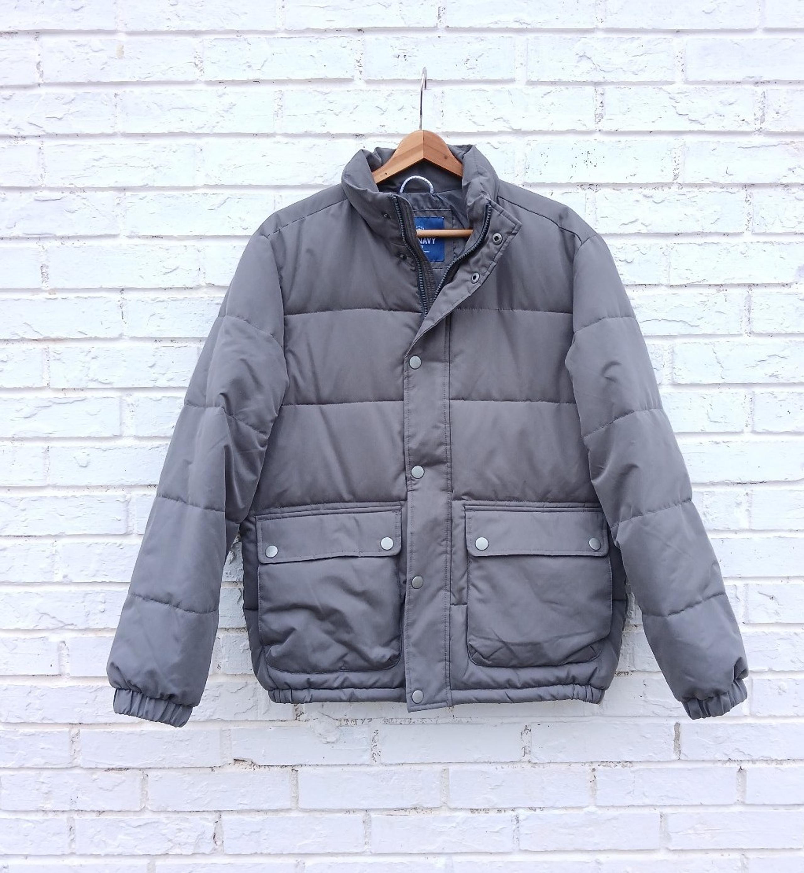 Old Navy Puffer Coat Gray Men's size Small