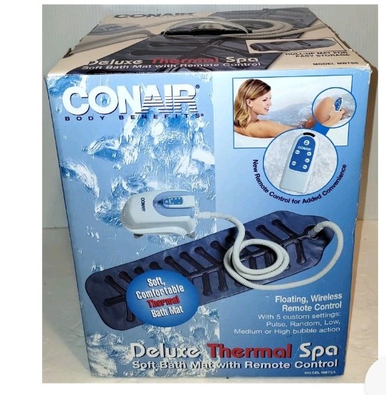 Conair Deluxe Thermal Spa Bath Mat with Remote Control MBTS6