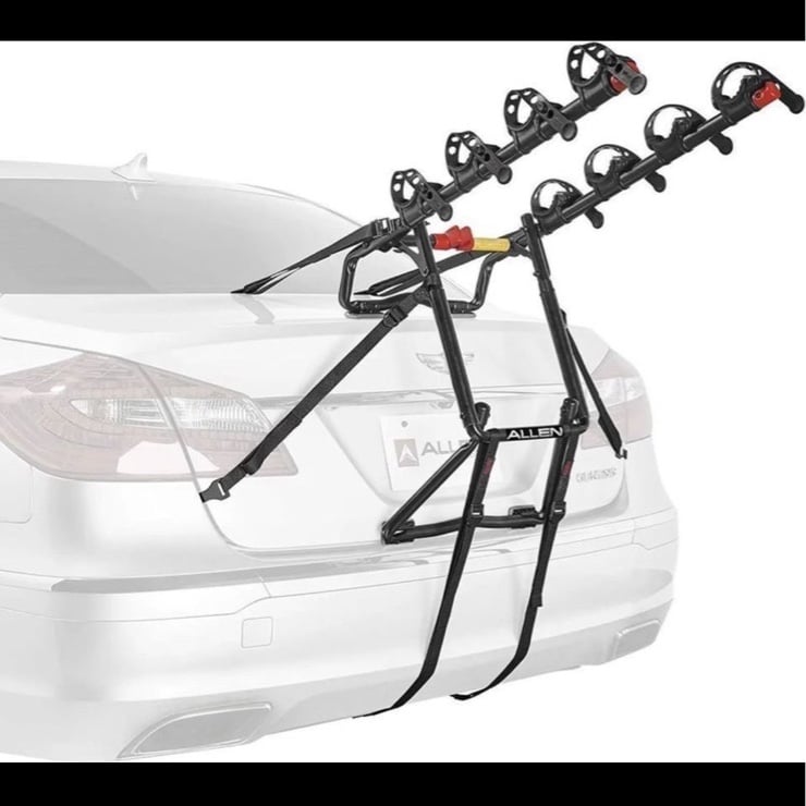 Allen Sports Premier 4-Bicycle Trunk Mounted Bike Rack Carrier, S-104