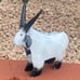 Metal Mini Goat Yard Art Garden Decor