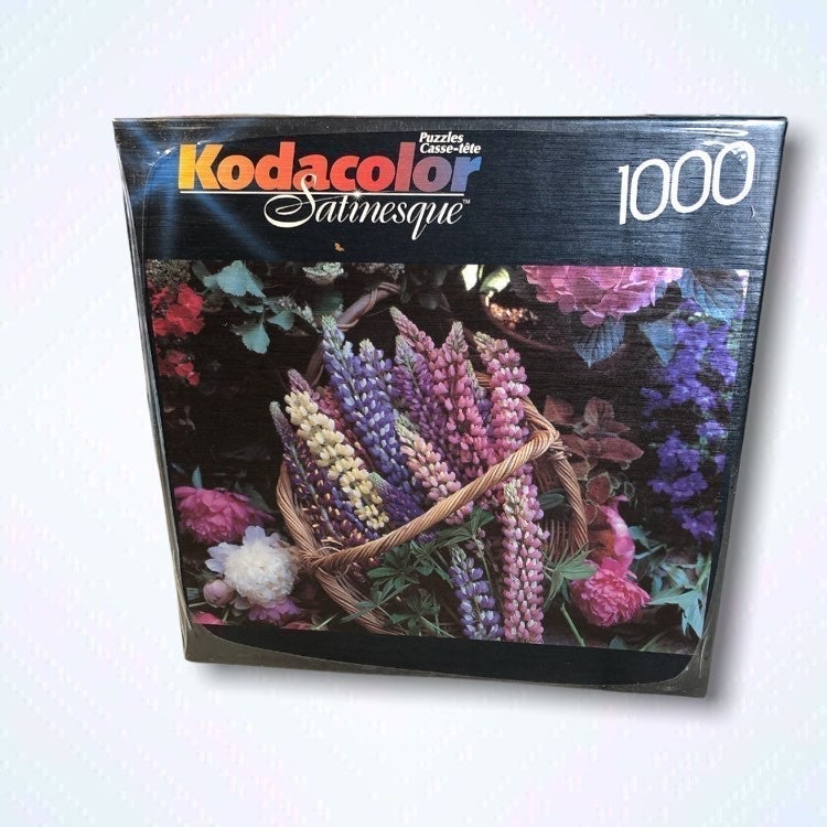 Kodacolor Satinesque 1000 Piece Jigsaw Puzzle Bounty Of Blooms NEW