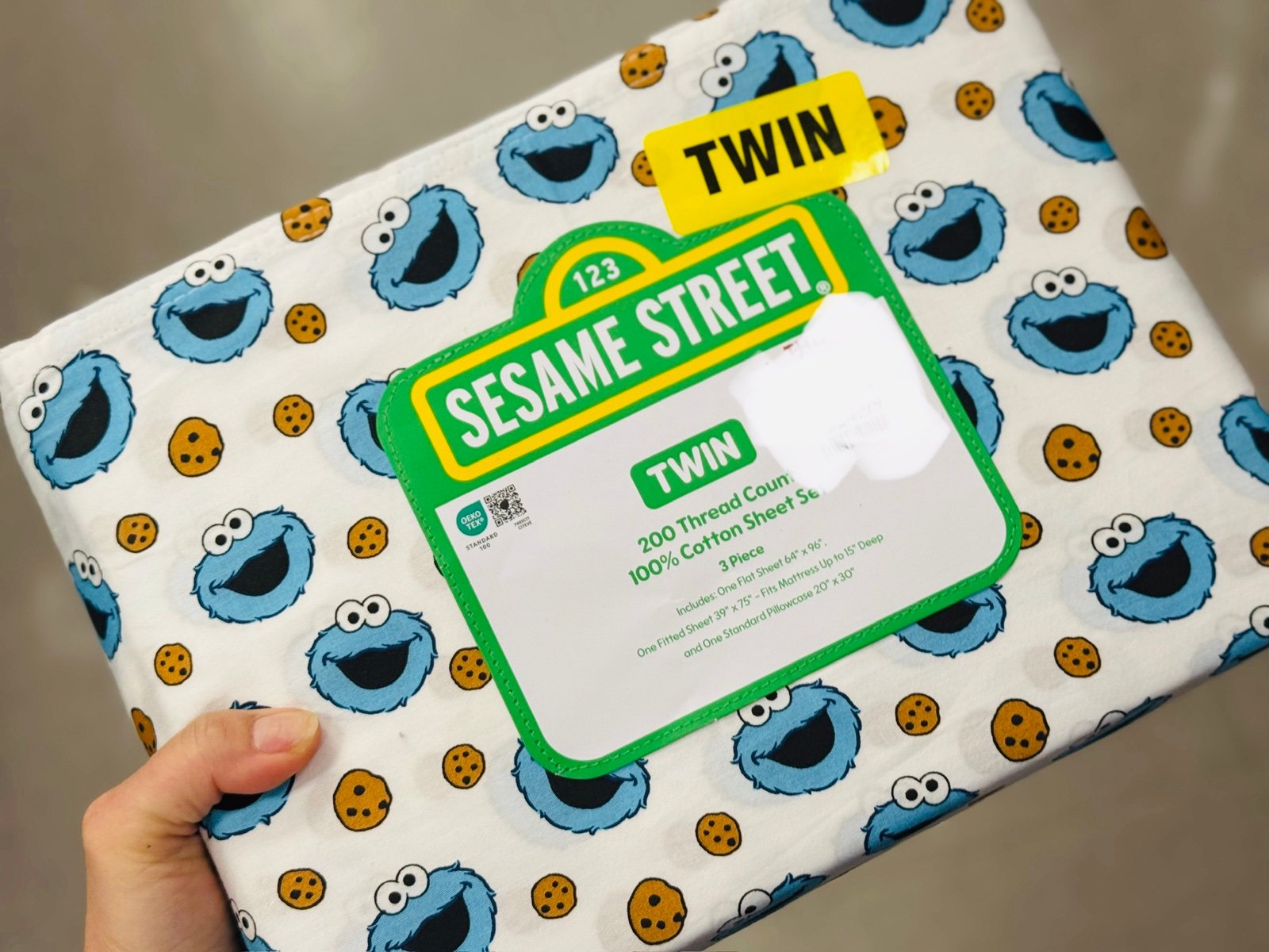 seasame street twin sheet set