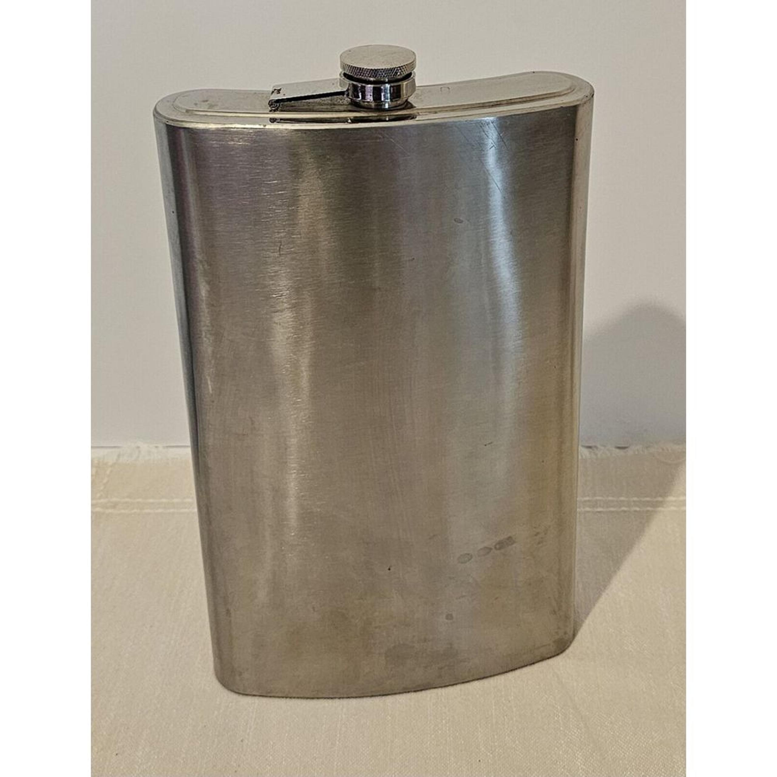 Extra Large Steel Flask 11"x7"