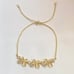 18K Gold Plated Adjustable Crystal Butterfly Charm Bracelet