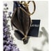 Lauren Ralph Lauren Blue Floral Card Holder Wallet with Gold Key Ring and Chain