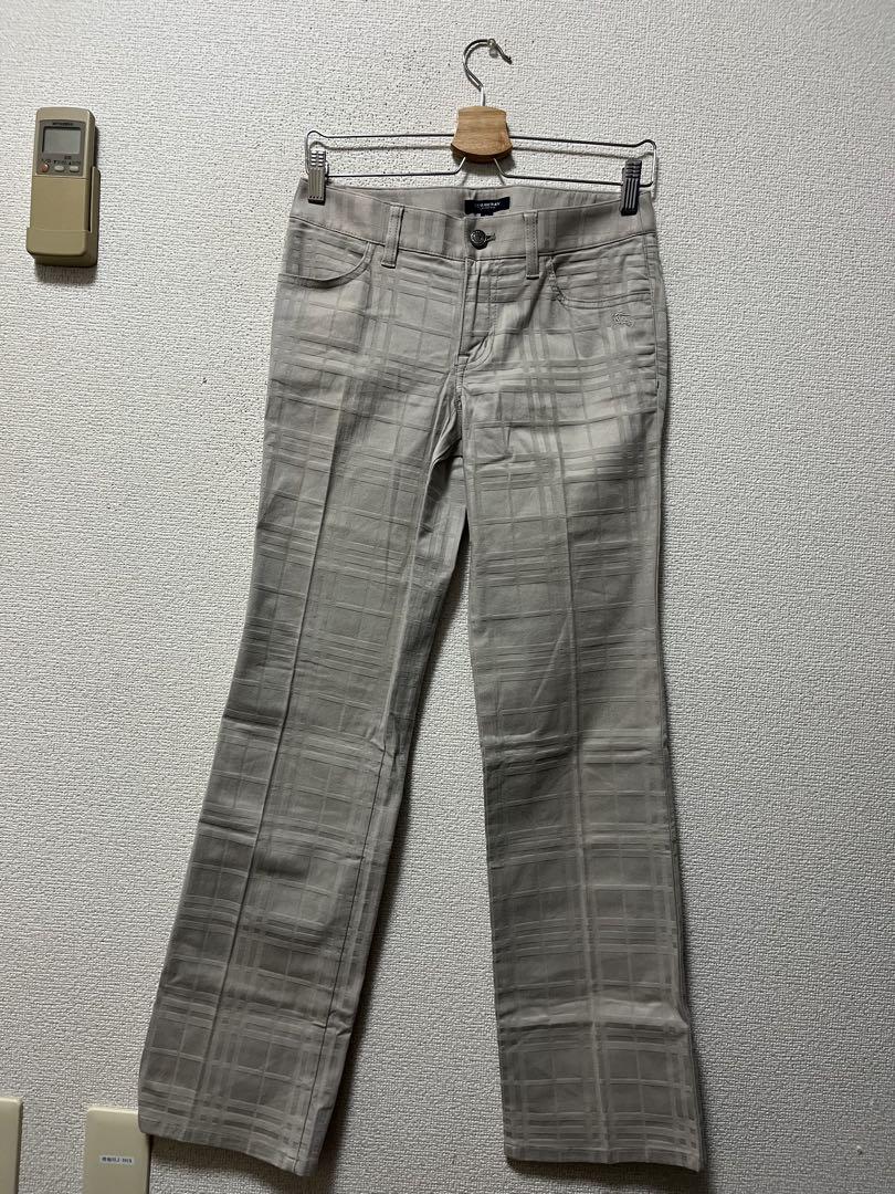 Burberry London Nova Check Pants / Size 36, Gray, Stretch, Sanyo Shokai