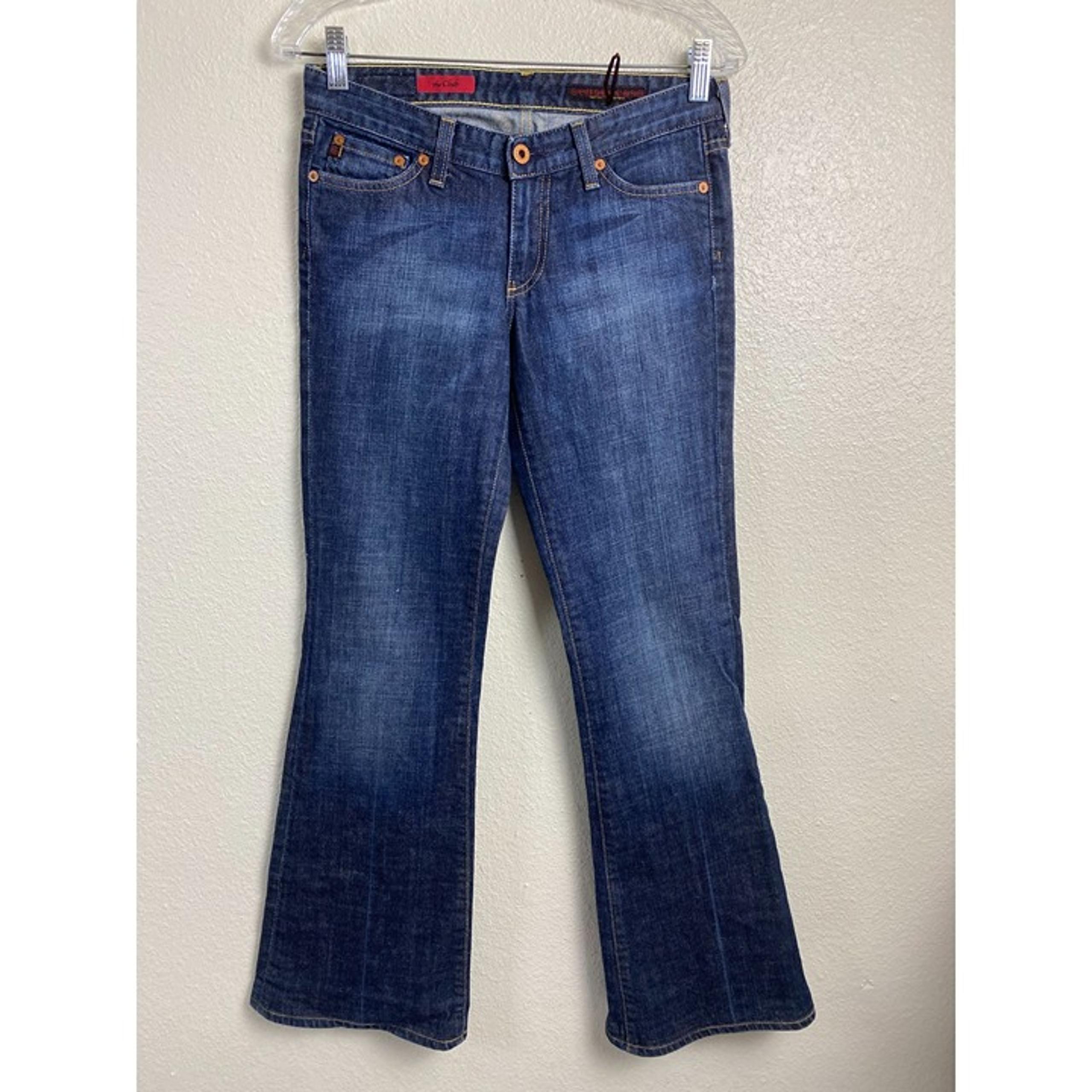 AG Adriano Goldschmied  The Club Flare Blue Jeans size 27 Western Cowboy Y2K 90s