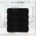 Tens Towels 4 Piece Bath Towels Set, 100% Cotton, 27 inches x 54 inches