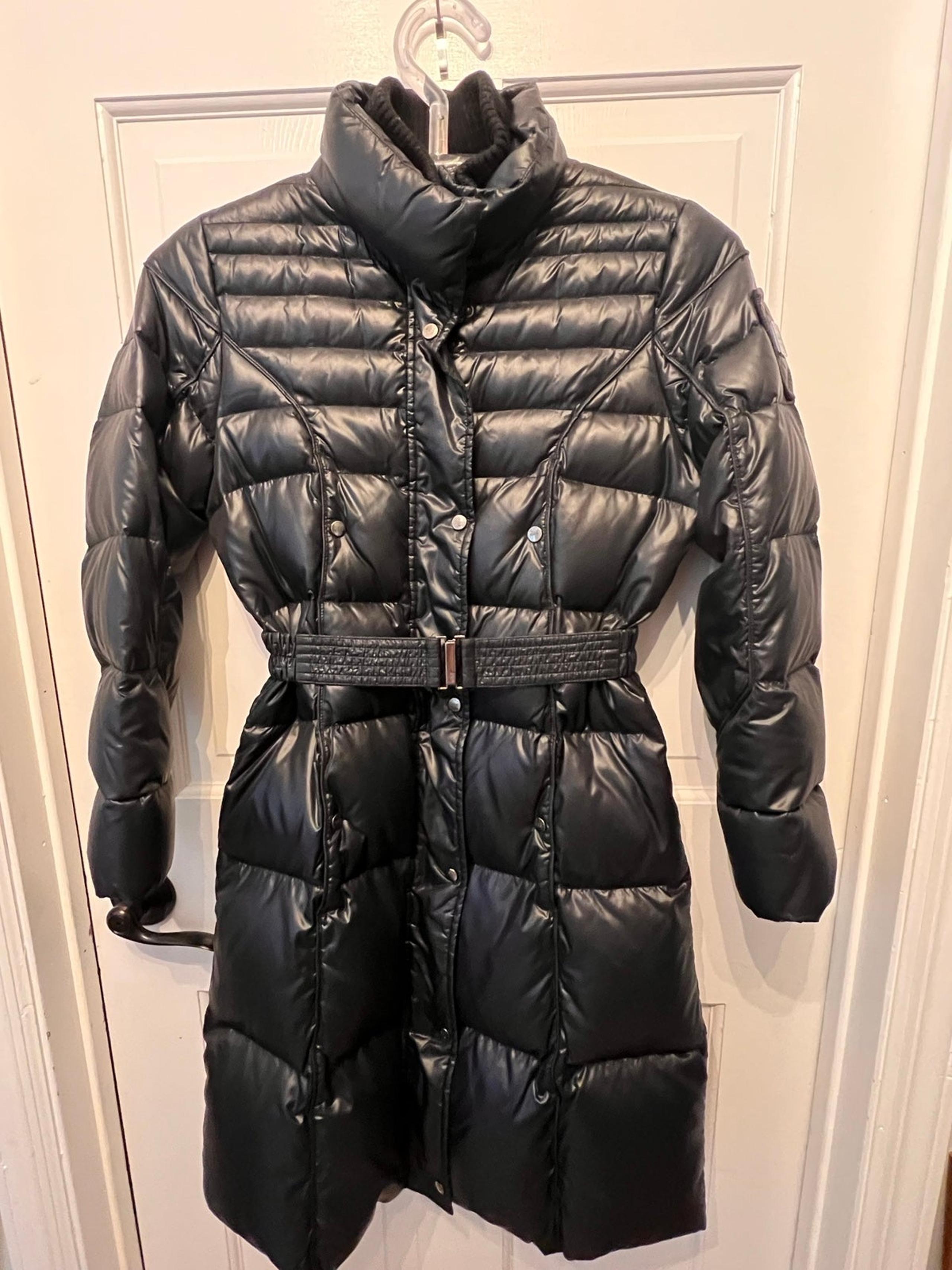 Add Down Puffer Coat Long Belt