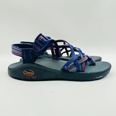 Chaco Hiking Sandals Womens 9 Blue Orange Z2 Outdoor Trekking Adjustable Shoes