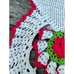 Vintage 9 Crochet Doily Lot Flowers, pink yellow Cottage