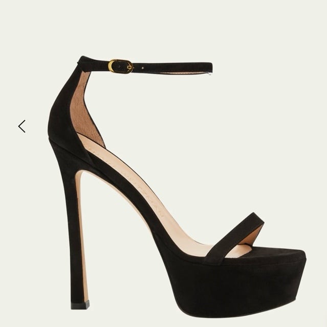 STUART WEITZMAN ニハイラクフツ SC719BLK BLKBLACK Stuart Weitzman Black Platform Heels