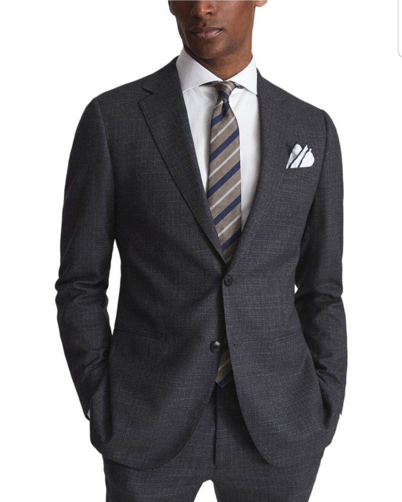 Reiss Dunn Wool jacket in charcoal Men's Size 38