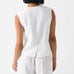 (M)DONNI. LINEN VEST - POWDER