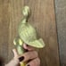 VINTAGE solid Brass Duck Fowl Outdoor Water Spout Spigot Decorative Accent