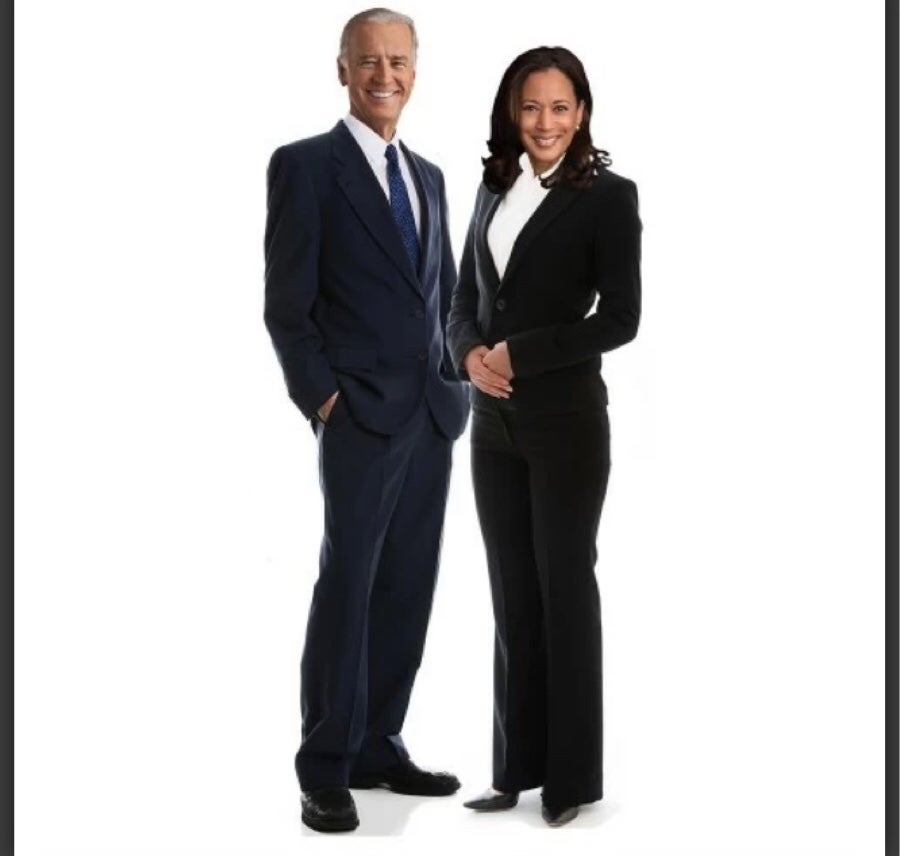 KAMALA HARRIS AND JOE BIDEN LIFE SIZE CARDBOARD CUTOUT FREE SHIPPING!!