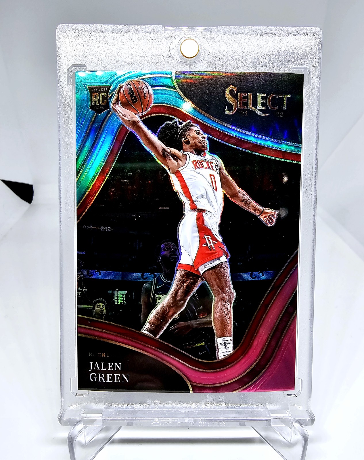 Jalen Green Rockets Select Courtside Teal Pink /49