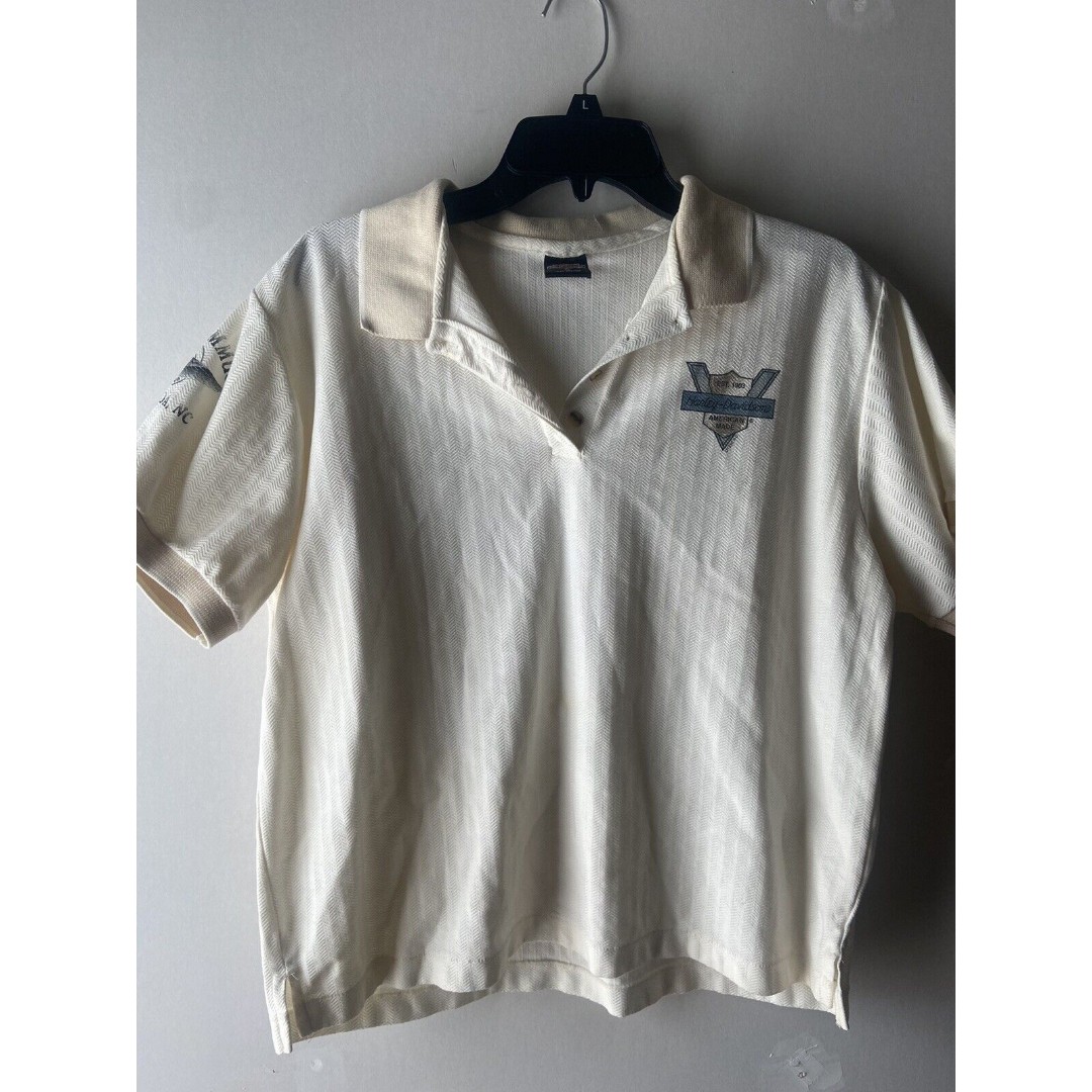 Ultra Rare Vintage Gene Lummus Harley Davidson Polo Sz XL Collectors USA Made