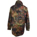 German Bundeswehr Flecktarn Camo Military Parka Jacket GR13 XL Tall Hood