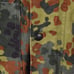 German Bundeswehr Flecktarn Camo Military Parka Jacket GR13 XL Tall Hood
